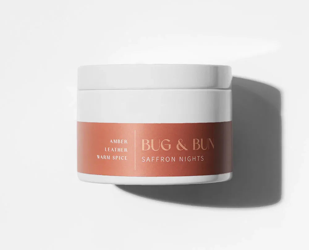 Saffron Nights Soy Candle 210g - Amber, Leather & Warm Spice