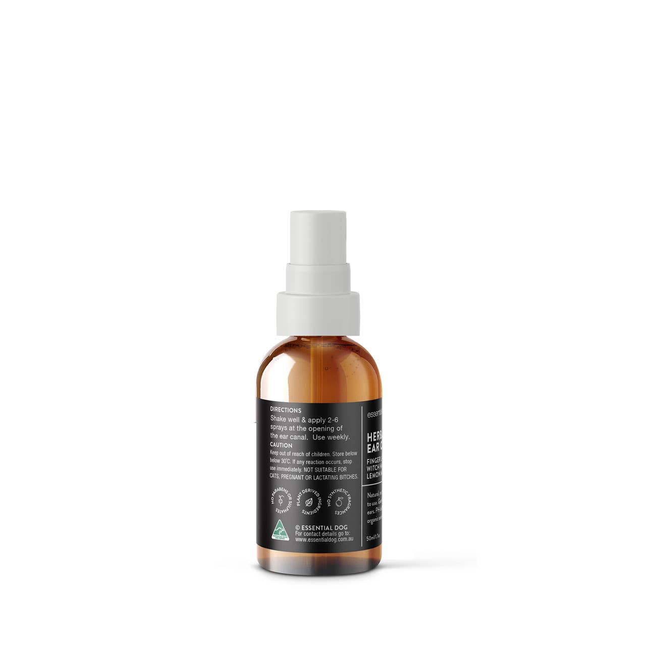 Herbal Dog Ear Cleaner 50ml - Finger Lime & Lemon Myrtle