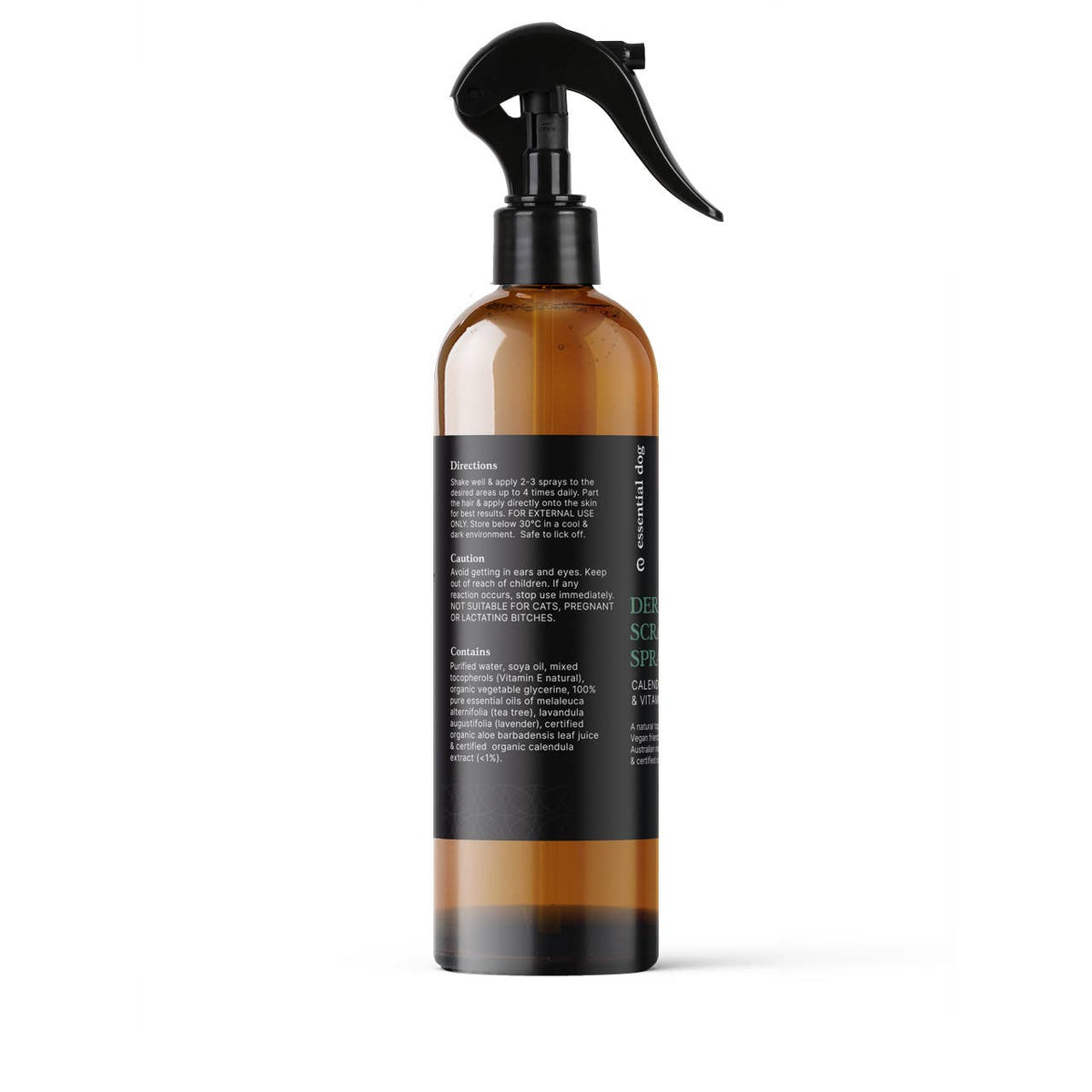 Sensitive Dog Shampoo, Conditioner (No Rinse) Spray 250ml x2 & Dermal Scratch Spray