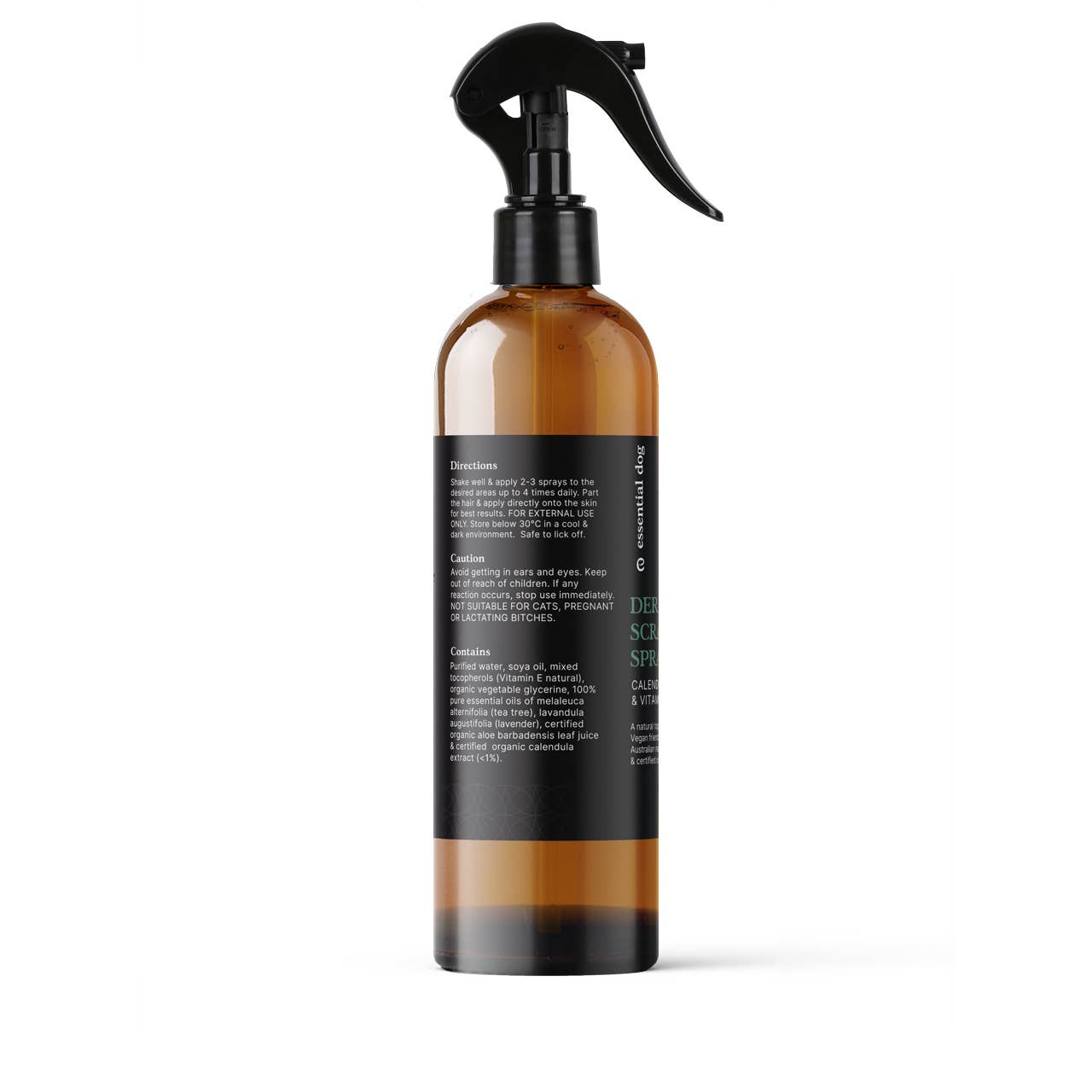 Sensitive Dog Shampoo, Conditioner (No Rinse) Spray 250ml x2 & Dermal Scratch Spray