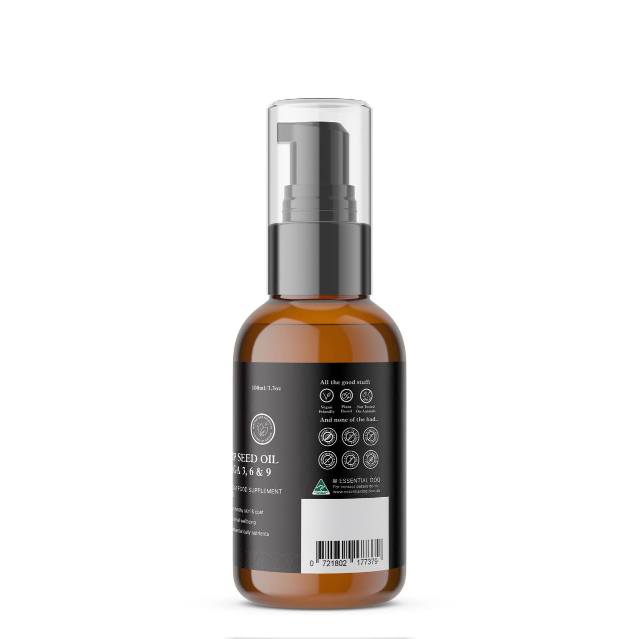 Raw Hemp Seed Oil 100ml - Skin, Coat & Joints Pain Relief
