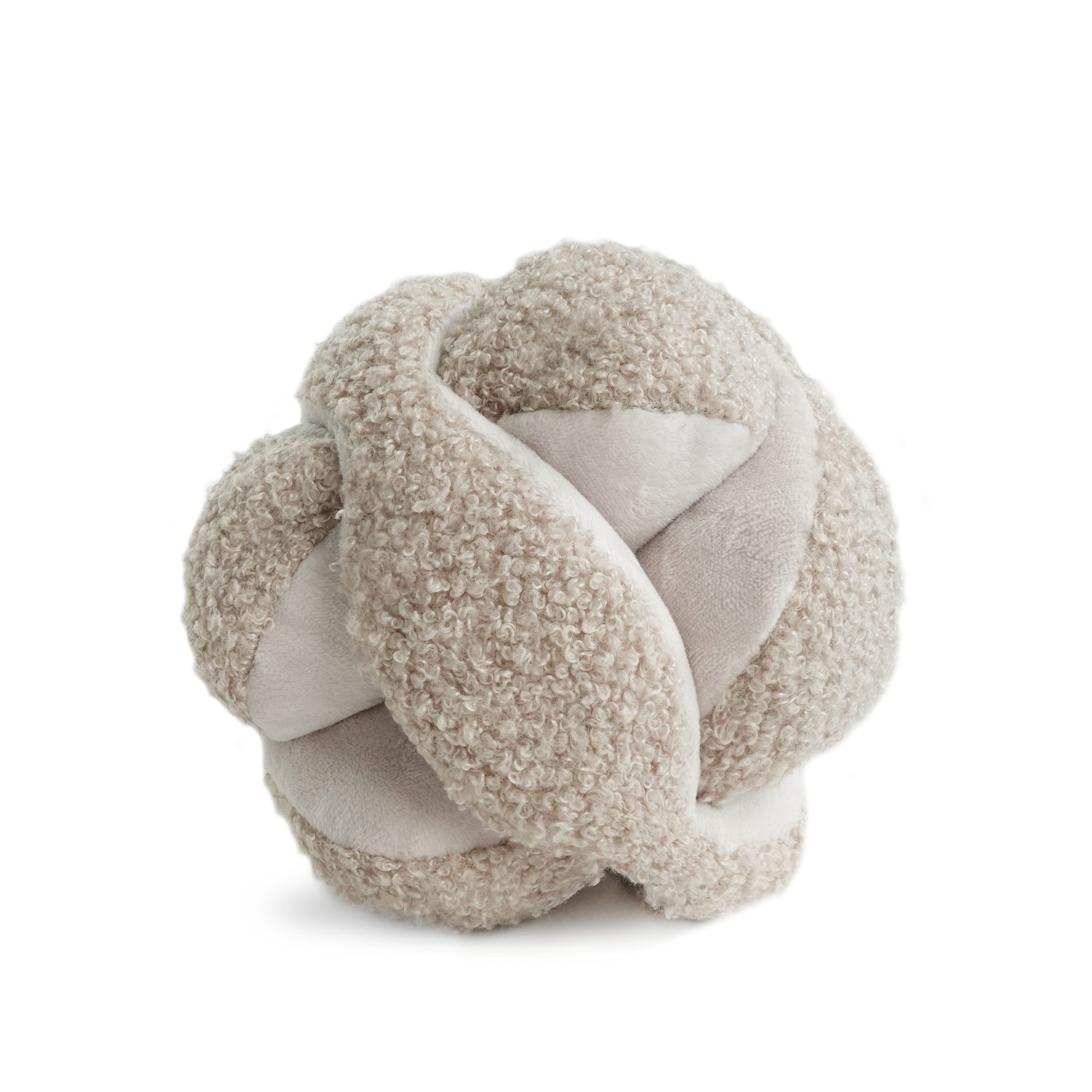 MONTI in Oat - Crinkly + Squeaky Snuffle Ball