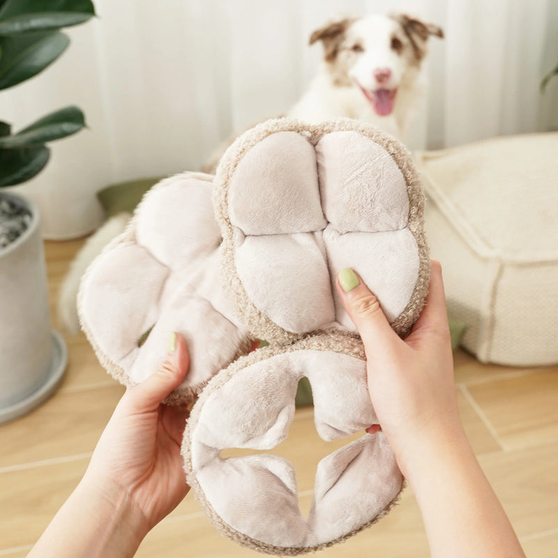 MONTI in Oat - Crinkly + Squeaky Snuffle Ball