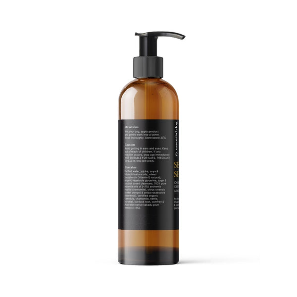 Sensitive Dog Shampoo 500ml - Chamomile, Sweet Orange & Rosewood