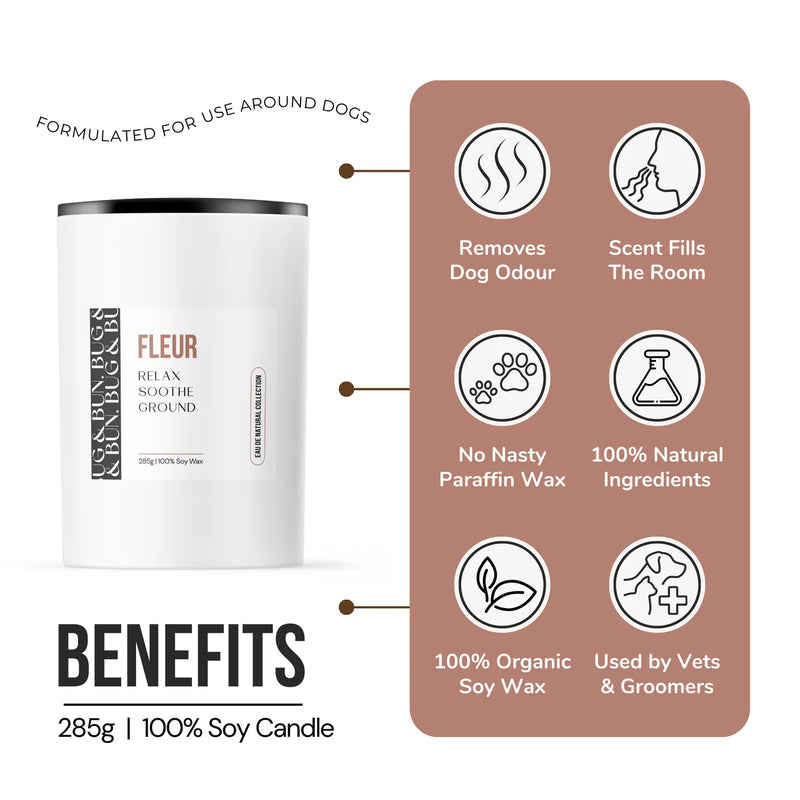 Fleur Soy Candle 210g - Sweet, Musky & Floral