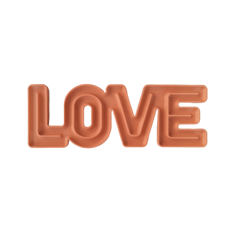 LOVE Lick Mat in Brick