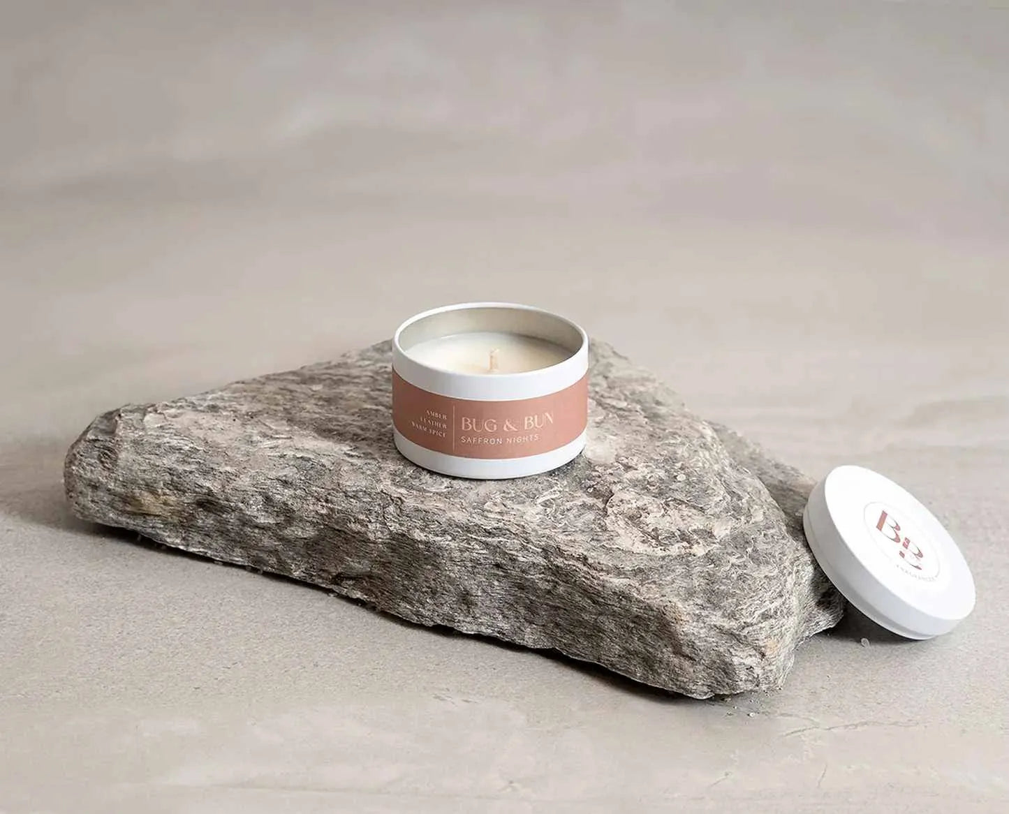 Saffron Nights Soy Candle 210g - Amber, Leather & Warm Spice