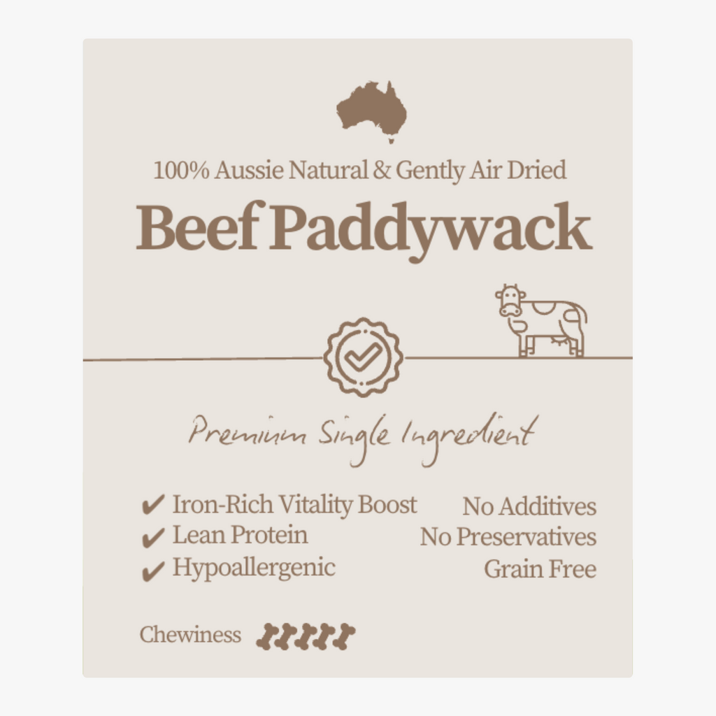 Premium Beef Paddywack 150g  <br> Chew Level 5 (Power)