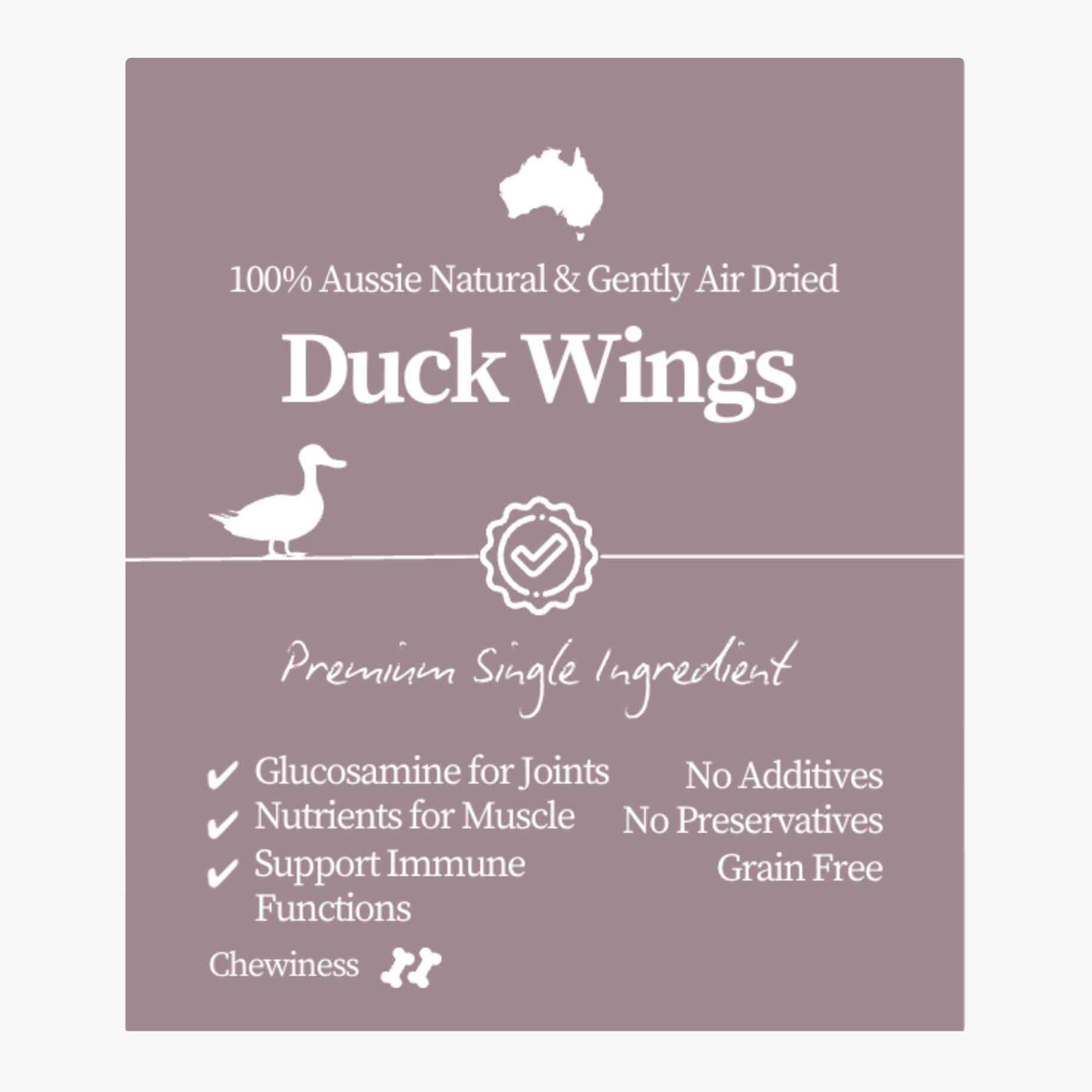 Premium Duck Wings 3 Pack <br> Chew Level 2 (Moderate)