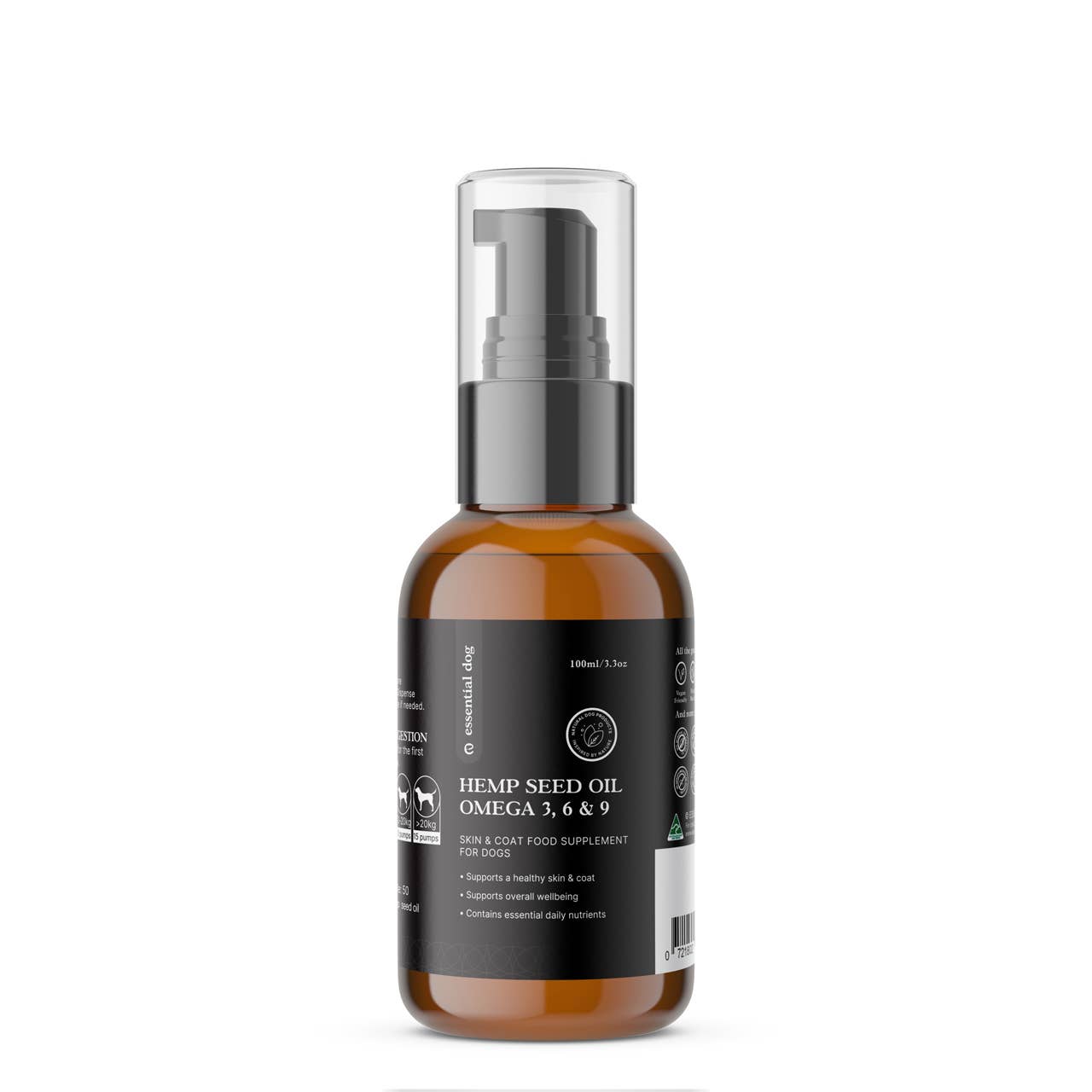 Raw Hemp Seed Oil 100ml - Skin, Coat & Joints Pain Relief