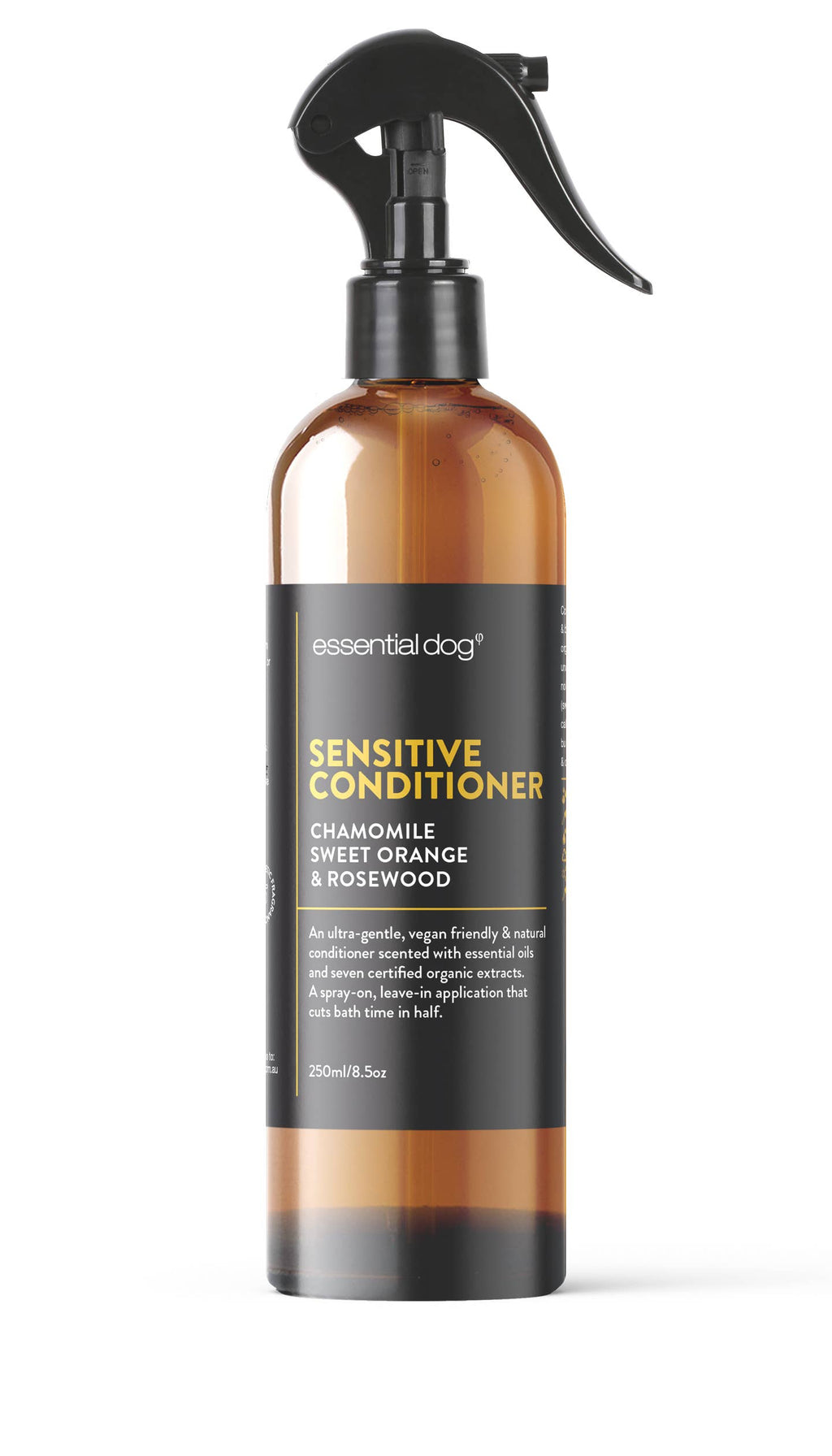 Sensitive Dog Shampoo, Conditioner (No Rinse) Spray 250ml x2 & Deodoriser