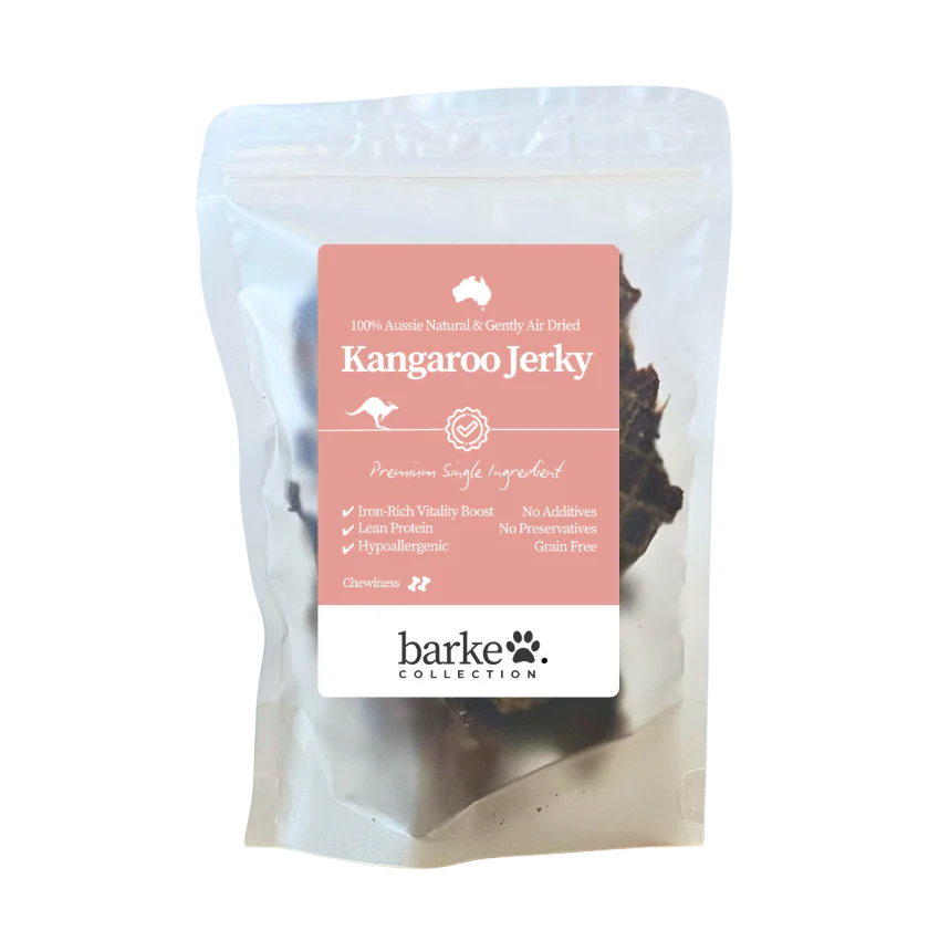 Premium Kangaroo Jerky 80g  <br> Chew Level 2 (Moderate)